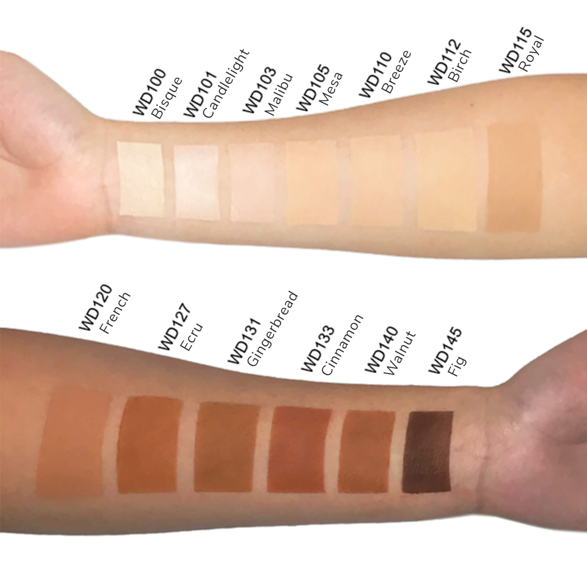 dual blend powder foundation shades