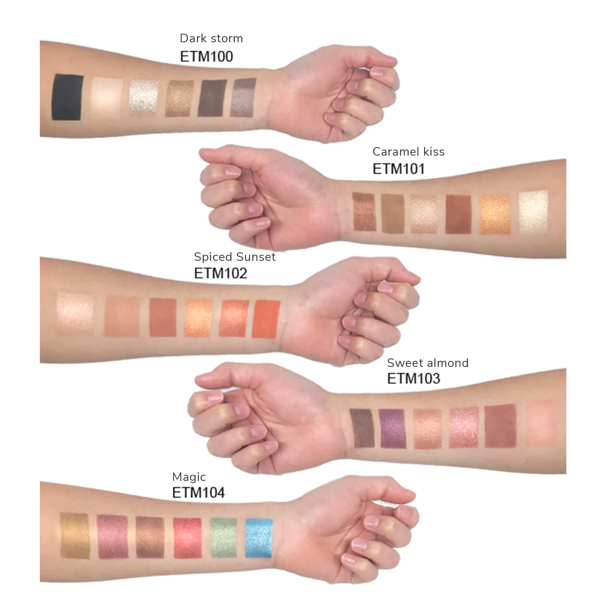 eyeshadow palette shades