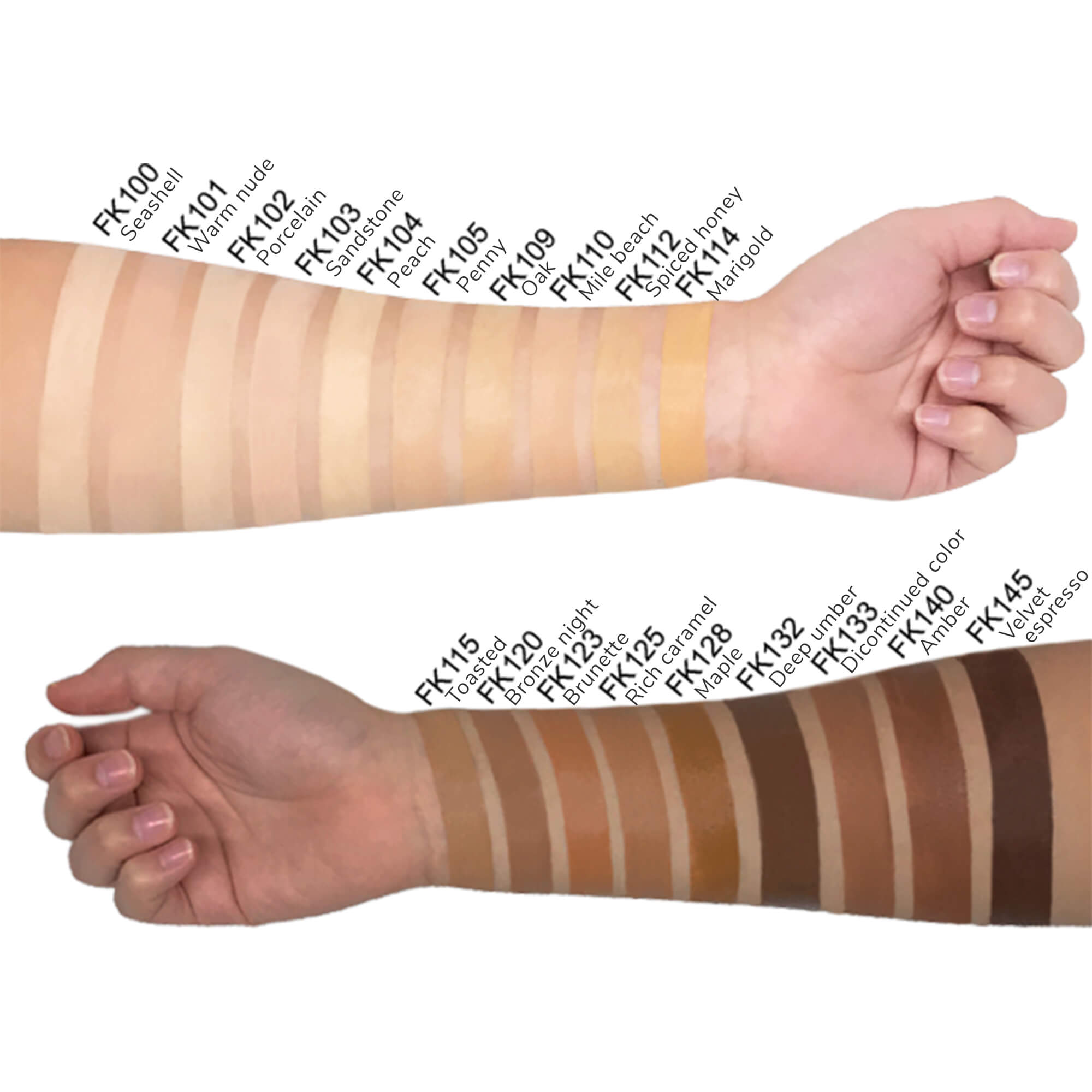 foundation with spf shades