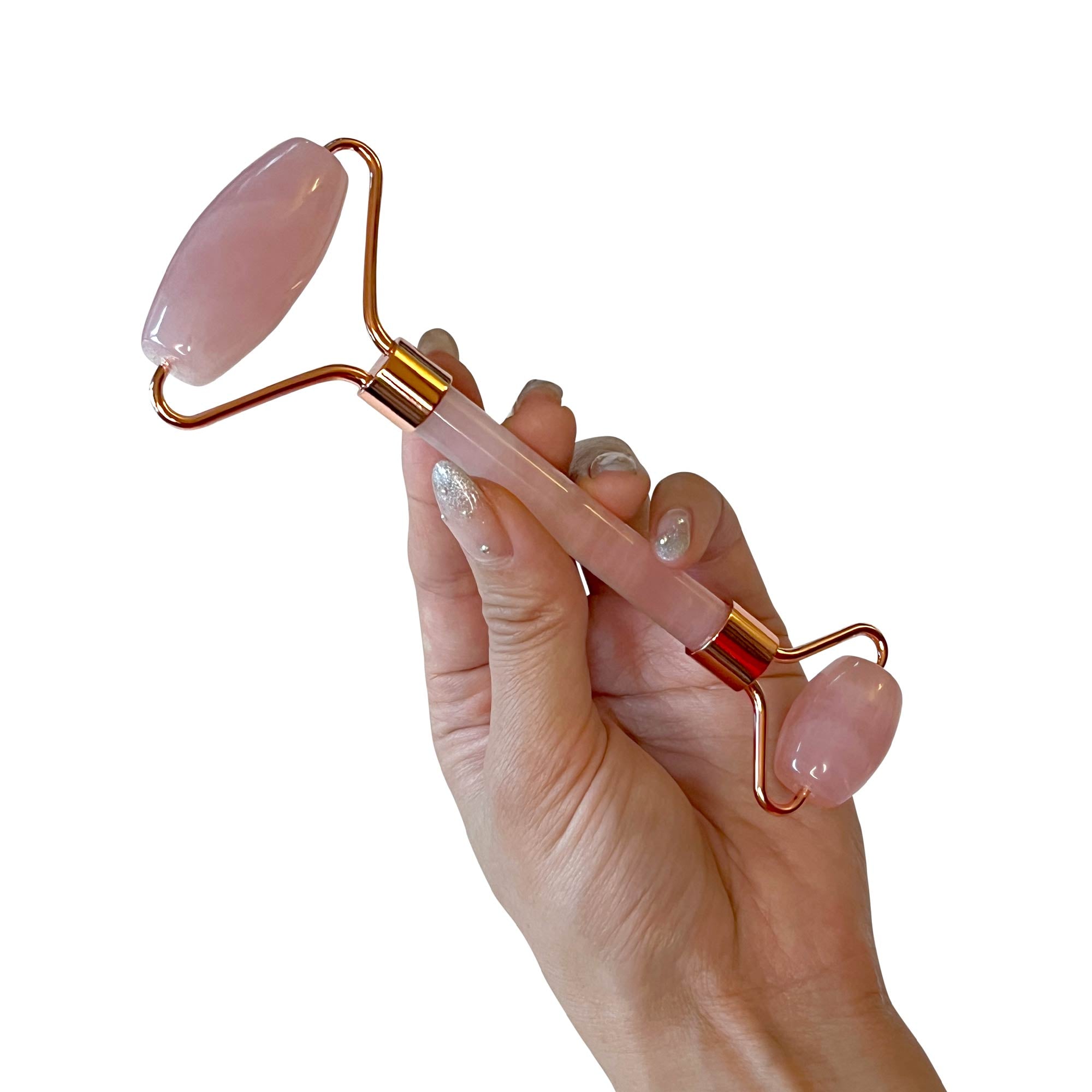 Rose quartz roller